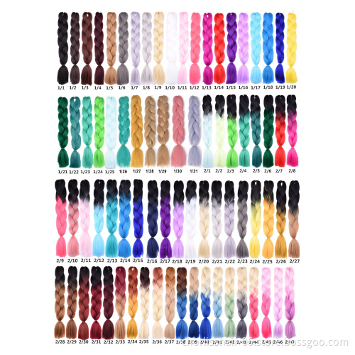 First Quality Long Ombre Color Deep Water Wave Loose Curly Bundles Synthetic Hair Braids Pre-looped Crochet Hair French Curls